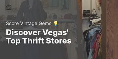 Discover Vegas' Top Thrift Stores - Score Vintage Gems 💡