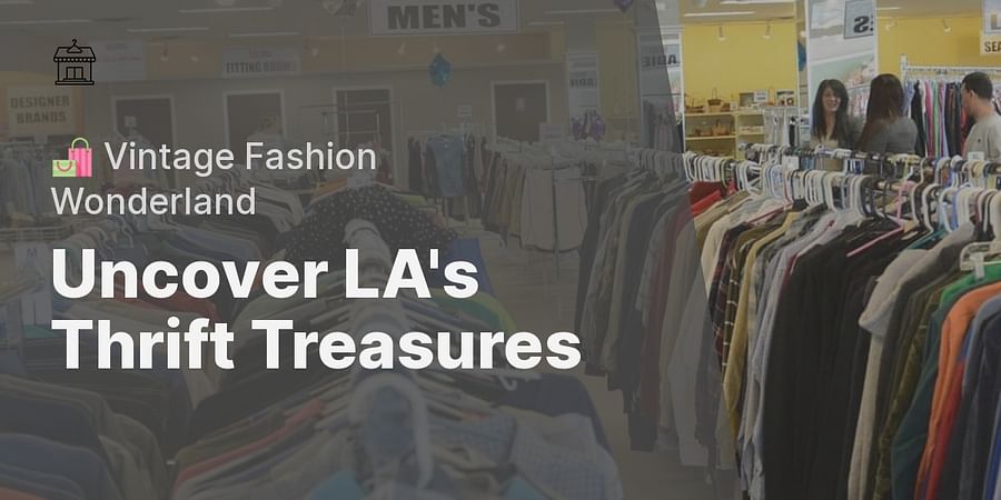 Uncover LA's Thrift Treasures - 🛍️ Vintage Fashion Wonderland