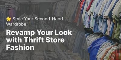 Revamp Your Look with Thrift Store Fashion - 🌟 Style Your Second-Hand Wardrobe
