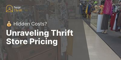 Unraveling Thrift Store Pricing - 💰 Hidden Costs?