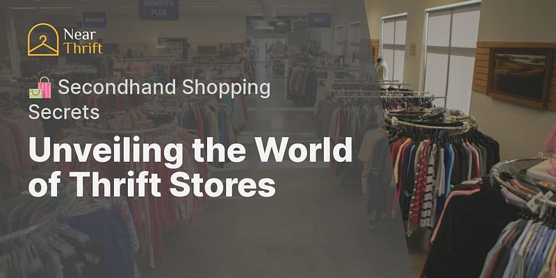 Unveiling the World of Thrift Stores - 🛍️ Secondhand Shopping Secrets